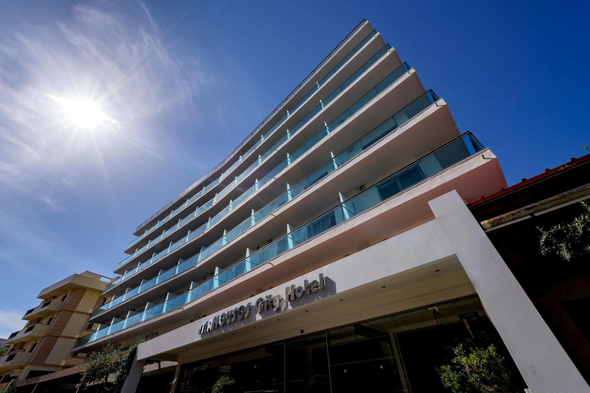 Manousos City Hotel Rhodes City Bagian luar foto